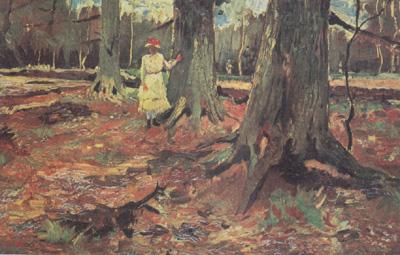 Vincent Van Gogh Girl in White in the Woods (nn04) oil painting image